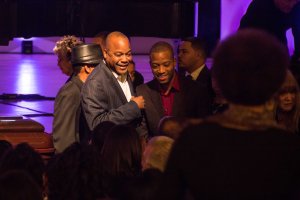 James Andrews and Trombone Shorty at Allen Toussaint funeral