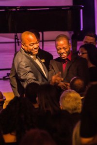 James Andrews and Trombone Shorty at Allen Toussaint funeral