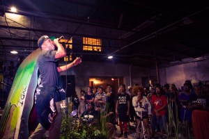 Stefan Henry performing for the We Breathe. They Shoot. event.