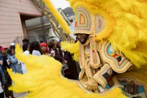 Downtown Super Sunday 2018 - Big Chief Demond, Young Seminole Hunters - Photo by Noe Cugny