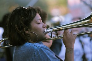 French Quarter Fest 2018 04/15/18 - Original Pinettes Brass BandFrench Quarter Fest 2018 - Original Pinettes Brass Band - Dionne Harrison Photo by Noé Cugny